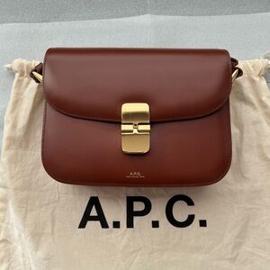 *Like New* A.P.C. Grace Small Leather Bag Noisette Hazelnut Brown